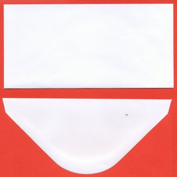 Kuverter til mini slimcards 82x165mm Hvid